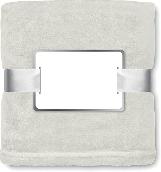 Obrázky: Béžová flísová deka s komplimentkou, Obrázok 2