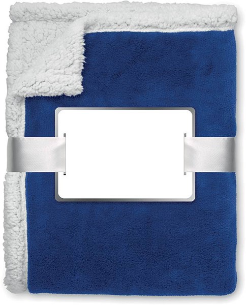 Obrázky: Modrá flísová deka s podšitím a komplimentkou, Obrázok 2