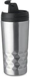Obrázky: Dvojplášťový matný striebor.termohrnček 0,28 litra