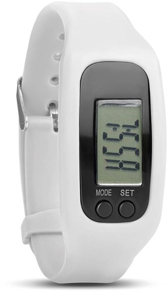 Obrázky: Biely náramok s krokomerom