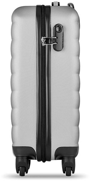 Obrázky: Strieborný škrupinový kufor na kolieskach, Obrázok 4