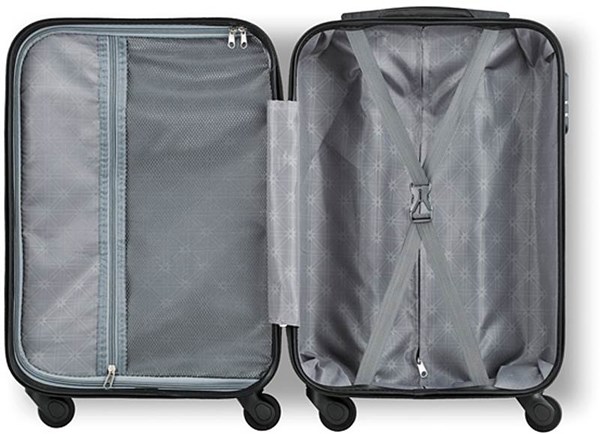 Obrázky: Strieborný škrupinový kufor na kolieskach, Obrázok 6