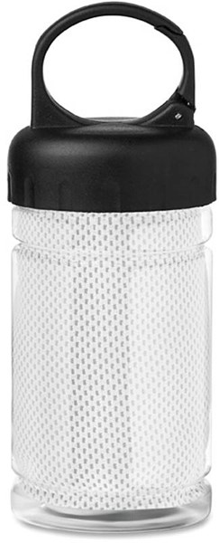 Obrázky: Fľaša z tritánu so športovým bielym uterákom