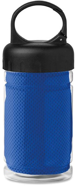 Obrázky: Fľaša z tritánu so športovým modrým uterákom