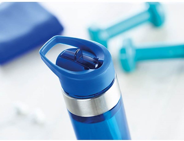 Obrázky: Modrá tritánová fľaša so silikón.krúžkom, Obrázok 4