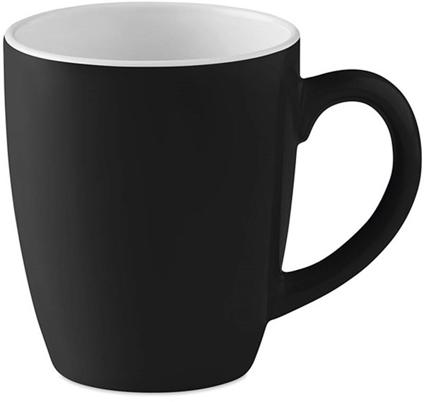 Obrázky: Čierny keramický hrnček, objem 300 ml