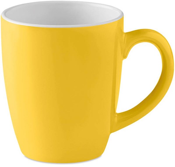 Obrázky: Žltý keramický hrnček, objem 300 ml