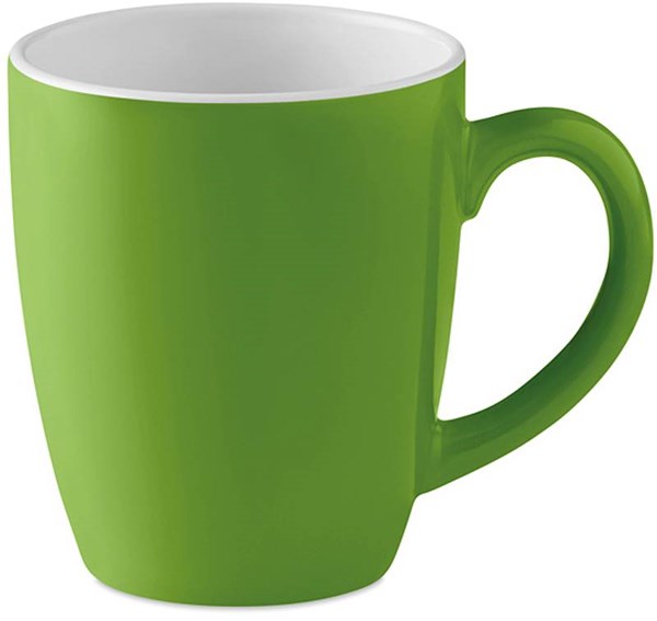Obrázky: Zelený keramický hrnček, objem 300 ml