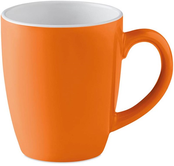 Obrázky: Oranžový keramický hrnček, objem 300 ml