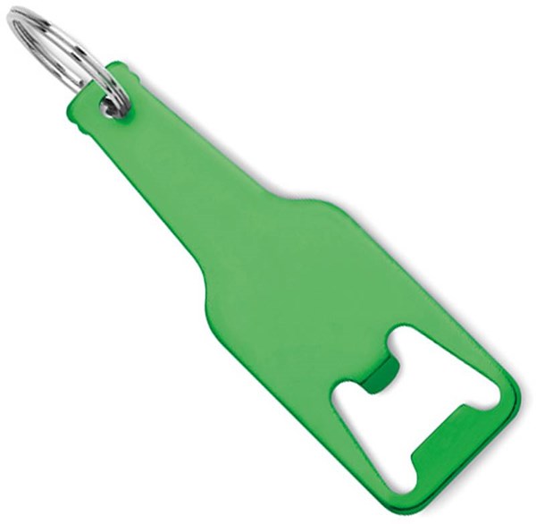 Obrázky: Zelený hliníkový otvárač na fľaše prívesok