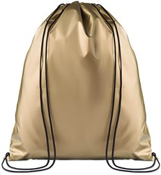 Obrázky: Zlatý laminovaný ruksak so šnúrkami