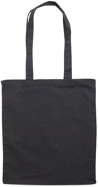 Obrázky: Čierna bavlnená taška cez rameno 140 g/m2