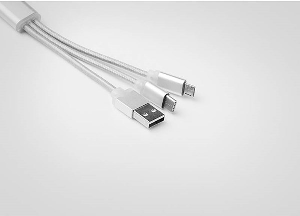 Obrázky: Biely prívesok s krúžkom na kľúče a USB konektormi, Obrázok 2