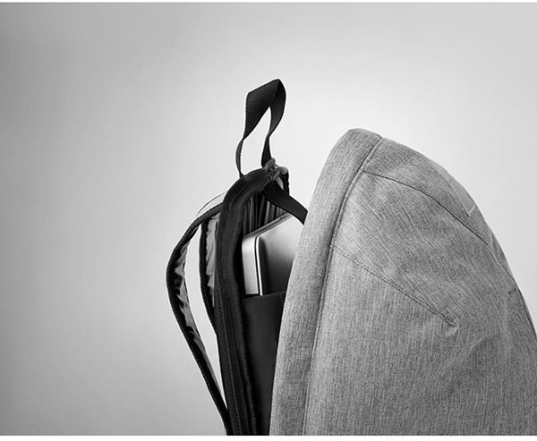 Obrázky: Šedý ruksak s ochranou proti krádeži , Obrázok 2