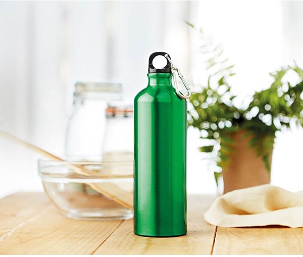 Obrázky: Zelená hliníková fľaša 750 ml, Obrázok 2
