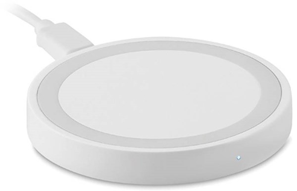 Obrázky: Biela valcová bezdrôtová nabíjačka
