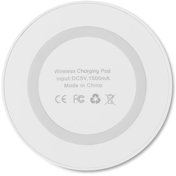 Obrázky: Biela valcová bezdrôtová nabíjačka, Obrázok 3