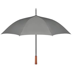 Obrázky: Šedý  dáždnik s čiernou konštrukciou