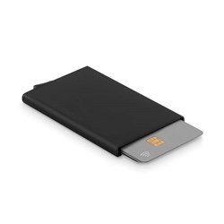 Obrázky: Čierne puzdro na karty s RFID ochranou