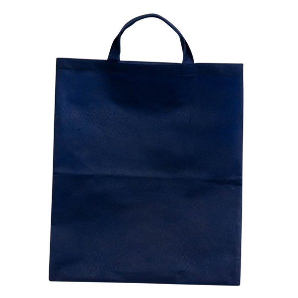 Obrázky: Modrá taška z netkanej textílie s krátkymi ušami, Obrázok 1