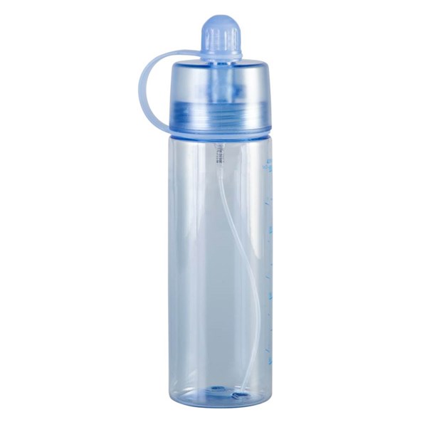 Obrázky: Modrá plastová fľaša s rozstrekovačom a odmerkou, Obrázok 8