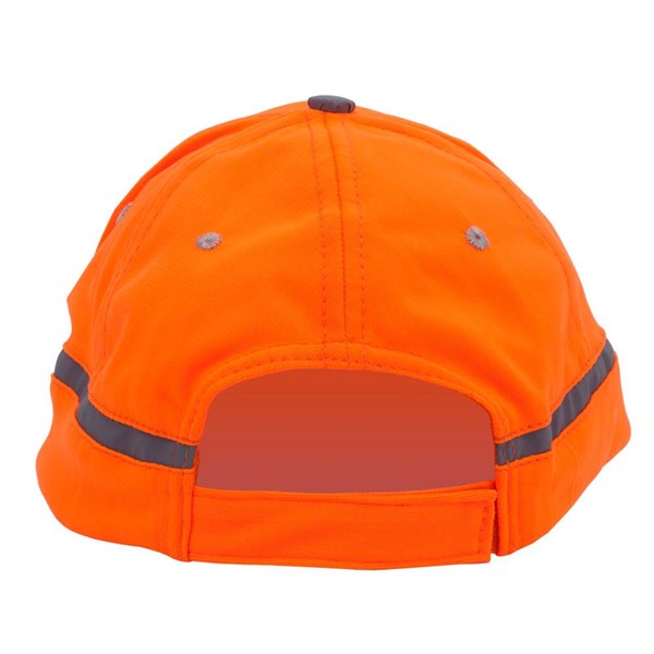 Obrázky: Oranžová šesťdielna čiapka s reflexným okrajom, Obrázok 4