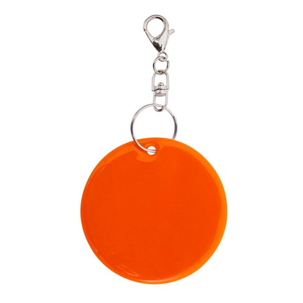 Obrázky: Reflexný prívesok s karabínou - oranžové koliesko, Obrázok 2