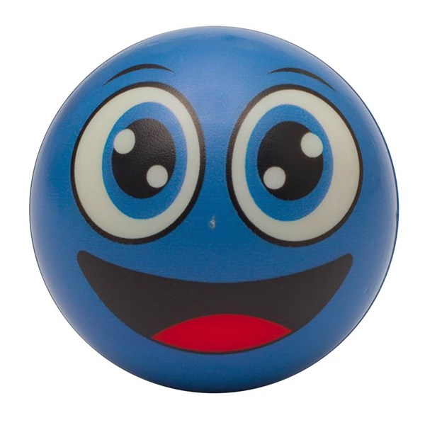 Obrázky: Antistresová lopta - smajlík, modrý