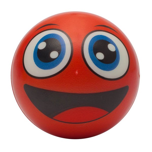 Obrázky: Antistresová lopta - smajlík, červený, Obrázok 2