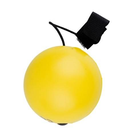 Obrázky: Antistresová lopta  - smajlík na gumičke, žltý, Obrázok 3