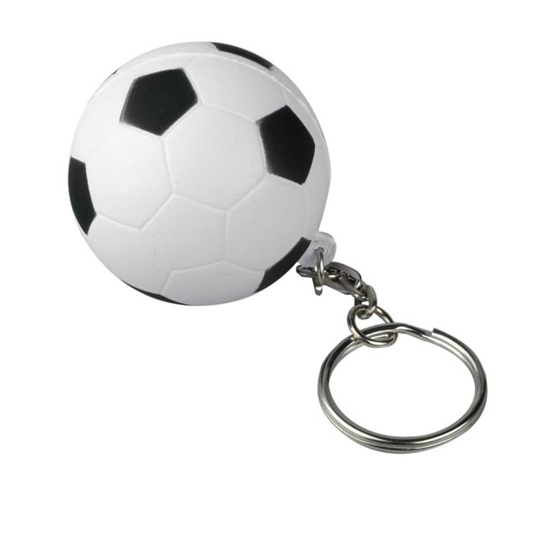Obrázky: Guľatá antistresová lopta ako prívesok, futbal, Obrázok 1