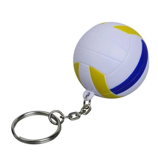 Obrázky: Guľatá antistresová lopta ako prívesok, volejbal