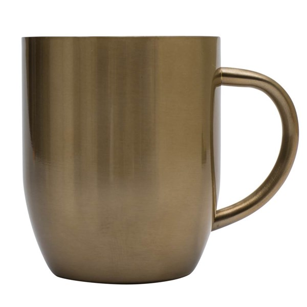 Obrázky: Termohrnček s uchom bronzový 380 ml, celonerez, Obrázok 3