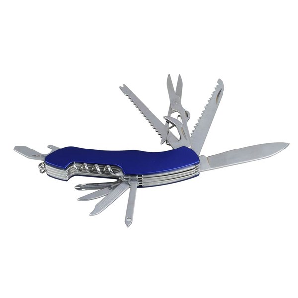 Obrázky: Modrý kovový nôž s dvanástimi funkciami, Obrázok 2