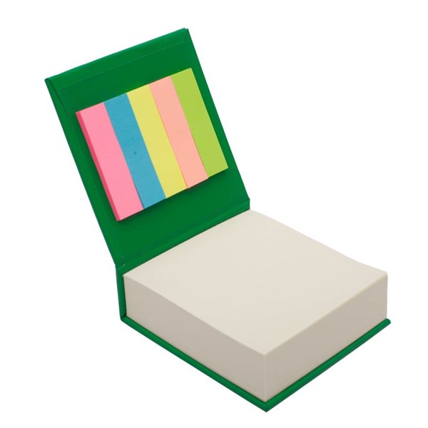 Obrázky: Poznámkový blok s lepiacimi lístkami, zelený obal, Obrázok 2