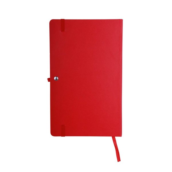 Obrázky: Červený blok A6 s elastickou páskou, štvorčeky, Obrázok 7