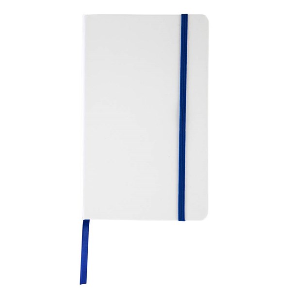 Obrázky: Biely blok A5 s modrou elastickou páskou, linajky, Obrázok 4