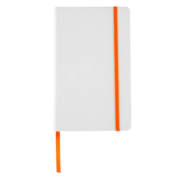 Obrázky: Biely blok A5, oranžová elastická páska, linajky, Obrázok 4