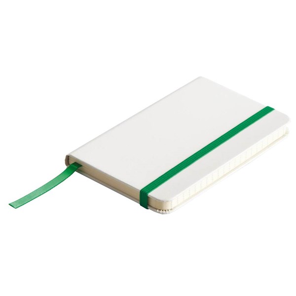 Obrázky: Biely blok A6, zelená elastická páska,linajky, Obrázok 1