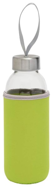 Obrázky: Sklenená fľaša 450 ml s pútkom v zelenom obale