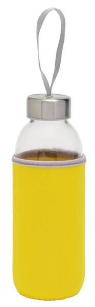 Obrázky: Sklenená fľaša 450 ml s pútkom v žltom obale, Obrázok 1