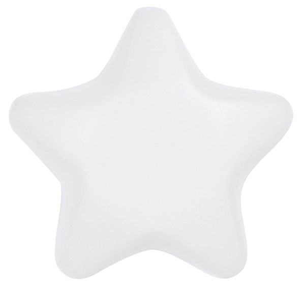 Obrázky: Biela antistresová hviezda z mäkkého polyuretánu