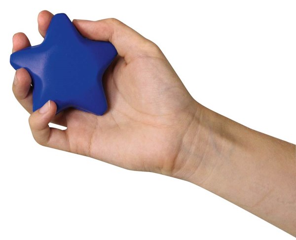 Obrázky: Modrá antistresová hviezda z mäkkého polyuretánu, Obrázok 2