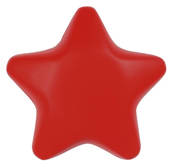 Obrázky: Červená antistresová hviezda z mäkkého polyuretánu