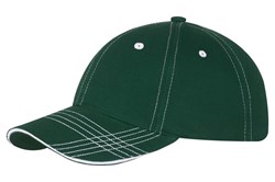 Obrázky: Šesťdielna zelená prešívaná krepová čiapka