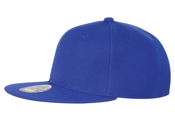 Obrázky: Akrylová čiapka královsky modrá s plochým šiltom, Obrázok 1