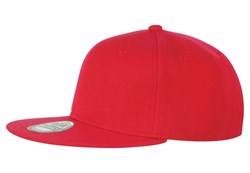 Obrázky: Akrylová čiapka červená s plochým šiltom