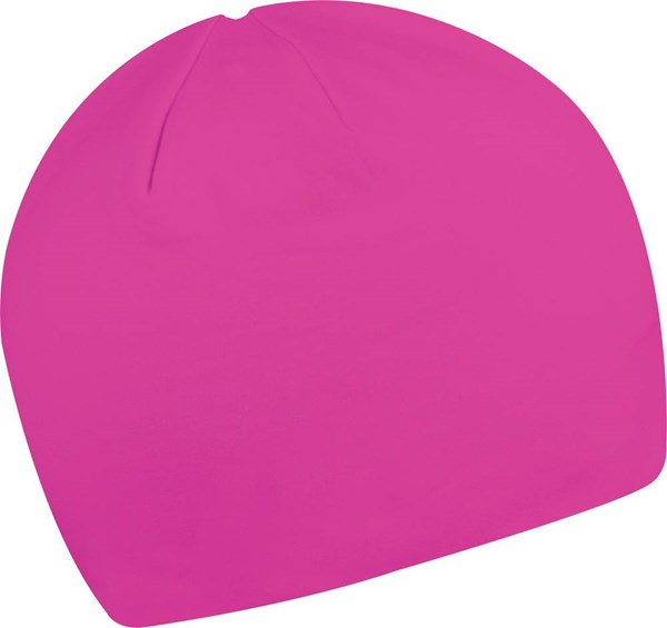 Obrázky: Ľahká dvojvrstvová bavlnená čiapka neónová ružová, Obrázok 1