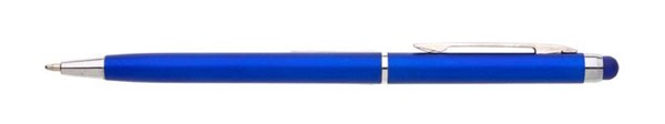 Obrázky: Plastové guličkové pero TEMA modré so stylusom, Obrázok 2