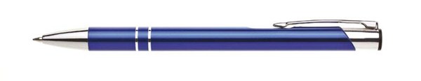 Obrázky: Hliníkové guličkové pero LARA tmavomodré